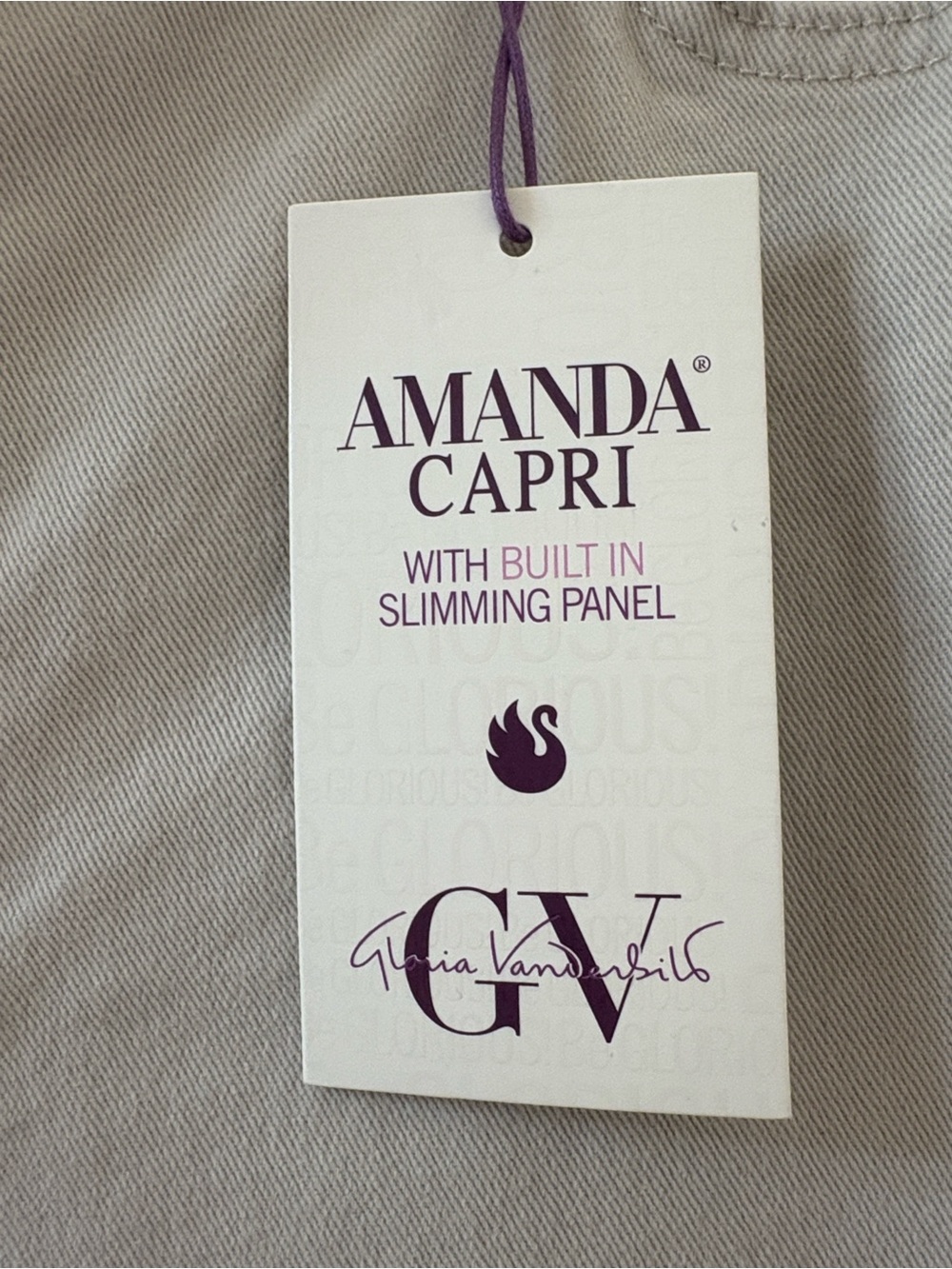 Gloria Vanderbilt Classic Amanda Capri All Around Slimming Effect Size 16 - Picture 7 of 7